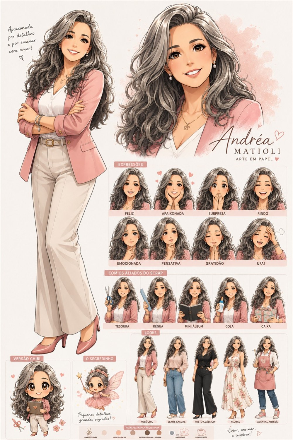 Personagem ilustrada de Andréa Matioli